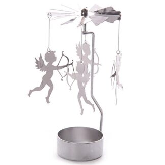Cupid Tealight Powered Metal Spinning Decoration (Spin18)