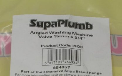 Washing Machine 90 Degree Valve 15Mm X 3/4"