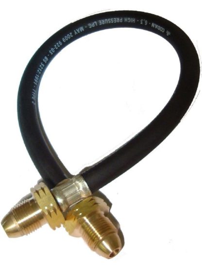 0.75M (30") Pol X Pol Standard Caravan Gas Hose Pigtail 5 Year Warranty