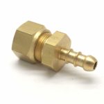 British Made 15Mm Brass Compression Fitting To 10Mm Nozzle Fits 8Mm I/D Hose (44