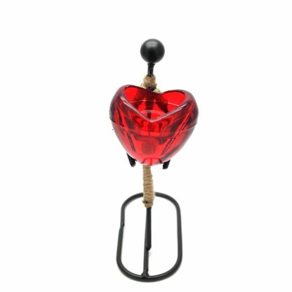 Girl / Woman Gives Heart Tea Light Romantic Candle Holder (Romch-13)