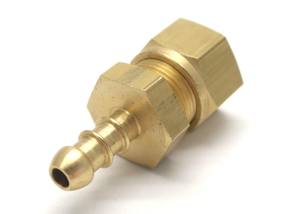 BRASS LPG GAS AIR 10MM COMPRESSION FITTING 10MM FULHAM HOSE CONNECTOR NOZZLE 