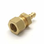 British Made 15Mm Brass Compression Fitting To 10Mm Nozzle Fits 8Mm I/D Hose (44