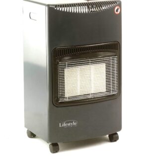 Season Warmth Gloss Black / Gray Mobile Cabinet Heater Mobile Calor Gas Heater