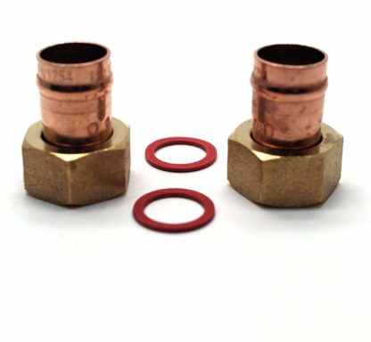 2 X 15Mm X 1/2" Solder Ring Copper Straight Tap Connector (52)