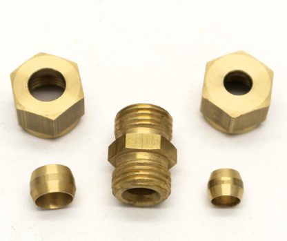British Made 8Mm To 6Mm Reducing Brass Compression Fitting  (18)
