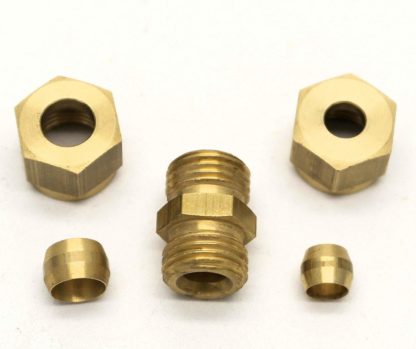 British Made 10Mm To 8Mm Reducing Brass Compression Fitting  (66)