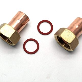 2 X 15Mm X 1/2" End Feed Copper Straight Tap Connector (122)