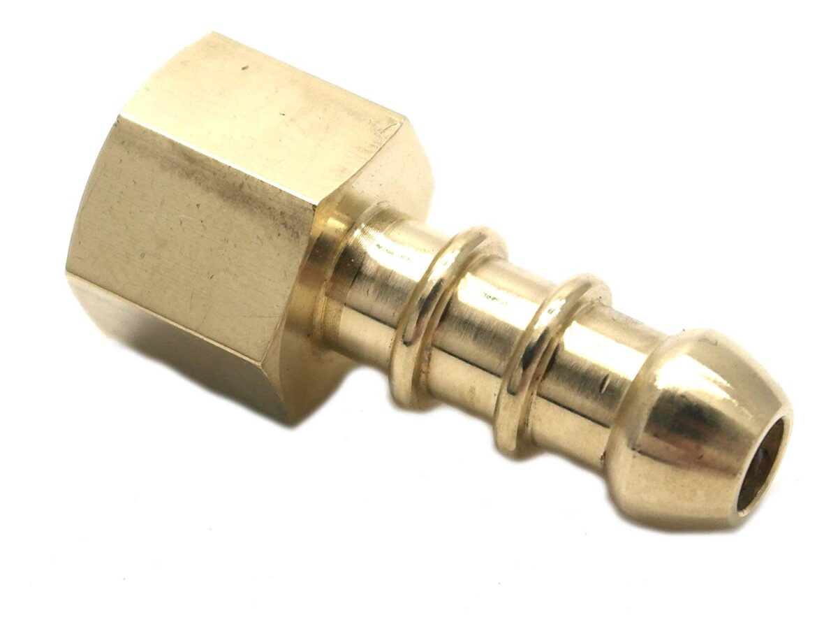 SET OF 4 x 8mm COPPER COMPRESSION FITTING to 1/4" BSP FEMALE THREAD ADAPTOR LPG 