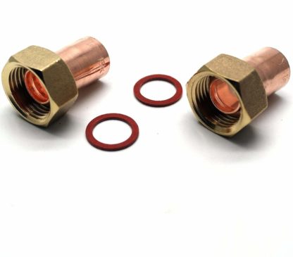 2 X 15Mm X 1/2" End Feed Copper Straight Tap Connector (122)