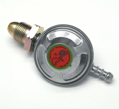 Igt 37Mbar Propane Gas Regulator & 1 Metre  Hose With 2 Clips 5 Year Warranty