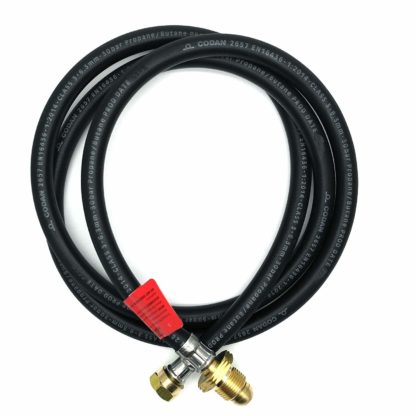 3 Metre Pol X W20  Pigtail Caravan Propane Gas Hose With Nrv 5 Year Warranty