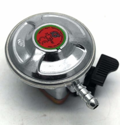 Igt Bbq / Patio Gas 27Mm Regulator & 2 Meter Hose Kit & 2 Clips 5 Year Warranty