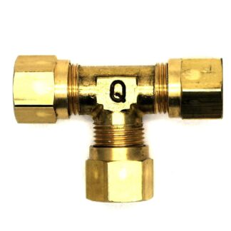 British Made 5/16 To 5/16 Brass Compression Fitting (16