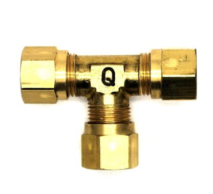 British Made 5/16" Equal T Brass Compression Fitting  (29)