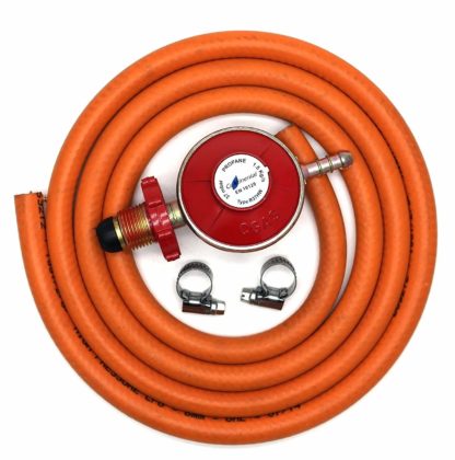 Hand-Tight Propane Gas Regulator With 1M Hose + 2 Clips Fits Calor Gas / Flogas