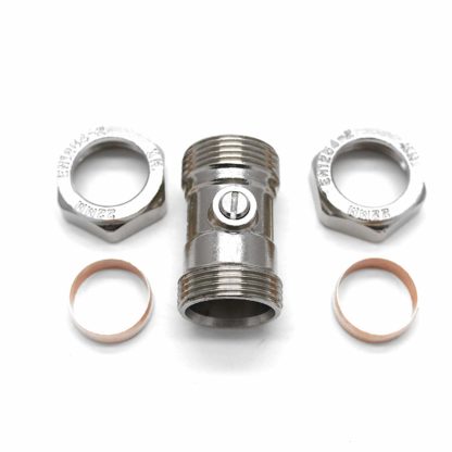 1 X Isolating Valve Chrome Plated 15Mm X 15Mm