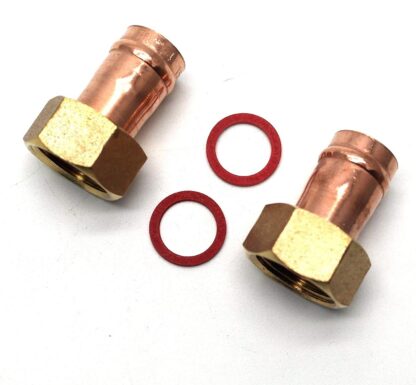 2 X 15Mm X 1/2" Solder Ring Copper Straight Tap Connector (52)