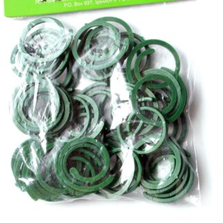 50 X Reusable 30Mm Plastic Plant Rings Plant Ties