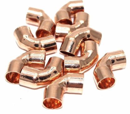 10Mm End Feed Copper 90? Elbow 10 pack (77)