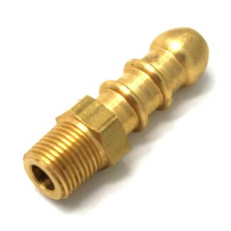 British Made 1/8" Bspt Male Fitting To Lpg Fulham Nozzle To 8Mm I/D Hose