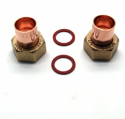 2 X 15Mm X 1/2" End Feed Copper Straight Tap Connector (122)