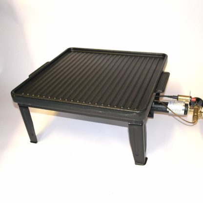 Large Cast Iron Double Sided Griddle Plate Fits Up To 400 X 400 Boiling Rings