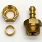 British Made 1/2" Compression Fitting To Lpg Fulham Nozzle To 8Mm I/D Hose (48)