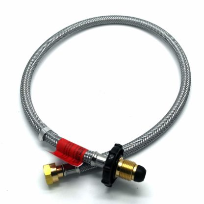 .75Mt Overbraided Handwheel Pol X W20 Nrv Pigtail Caravan Propane Gas Hose