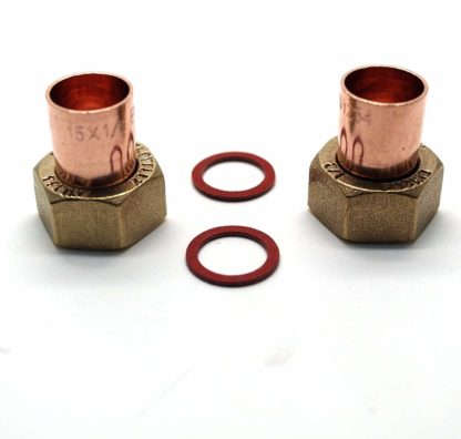 2 X 15Mm X 1/2" End Feed Copper Straight Tap Connector (122)