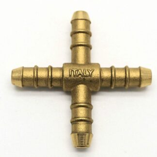 4 Way Brass 10Mm Fulham Nozzle To Fit 8Mm I/D Hose (10)