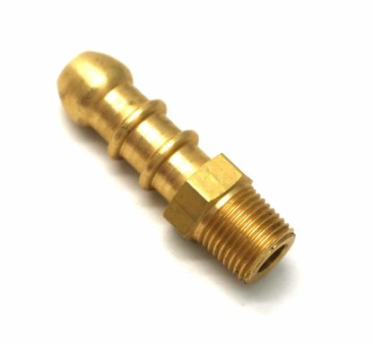 British Made 1/8" Bspt Male Fitting To Lpg Fulham Nozzle To 8Mm I/D Hose