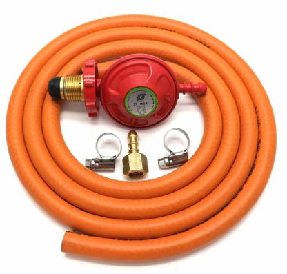 Igt 37Mbar Propane Hand Wheel Gas Regulator  Hose Kit For Uk Cadac Lp Models