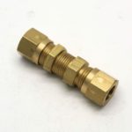 British Made 10Mm To 10Mm Equal Ended Bulkhead Brass Compression Coupling (20)