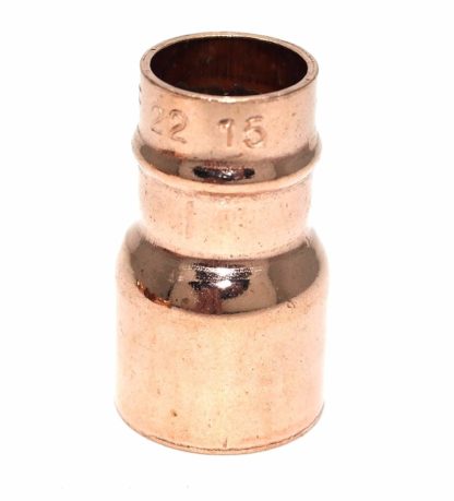 22Mm To 15Mm Solder Ring Copper Straight Fitting Reducing Coupling 10 Pack (98)