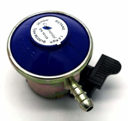 Butane Gas Regulator With 1M Hose & 2 Clips Fits Calor Gas /Flogas 21Mm Cylinde