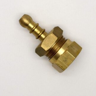 British Made 1/2" Compression Fitting To Lpg Fulham Nozzle To 8Mm I/D Hose (48)