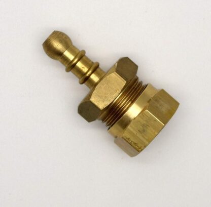 British Made 1/2" Compression Fitting To Lpg Fulham Nozzle To 8Mm I/D Hose (48)