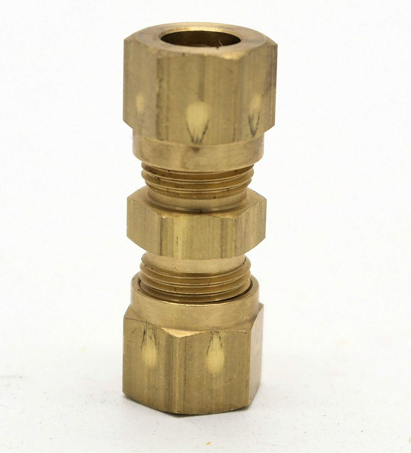 British Made 5/16 To 5/16 Brass Compression Fitting (16