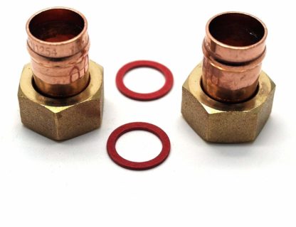 2 X 15Mm X 1/2" Solder Ring Copper Straight Tap Connector (52)