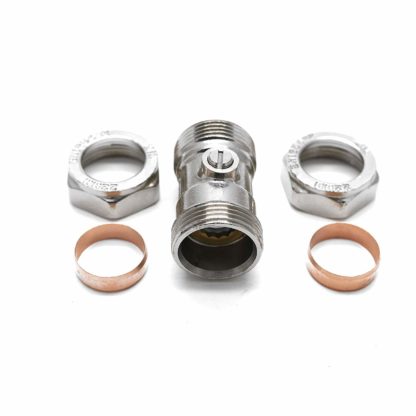 1 X Isolating Valve Chrome Plated 15Mm X 15Mm