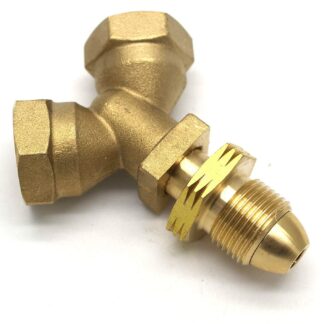 Large Brass Y Male To Female Pol Tee Connector For Propane Gas  (83)