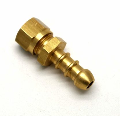 British Made 1/4" Compression Fitting To Lpg Fulham Nozzle To 8Mm I/D Hose (19)