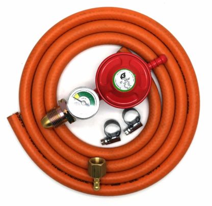 Igt Propane Gas Regulator With Gauge Replacement Hose Kit For Uk Outback Models