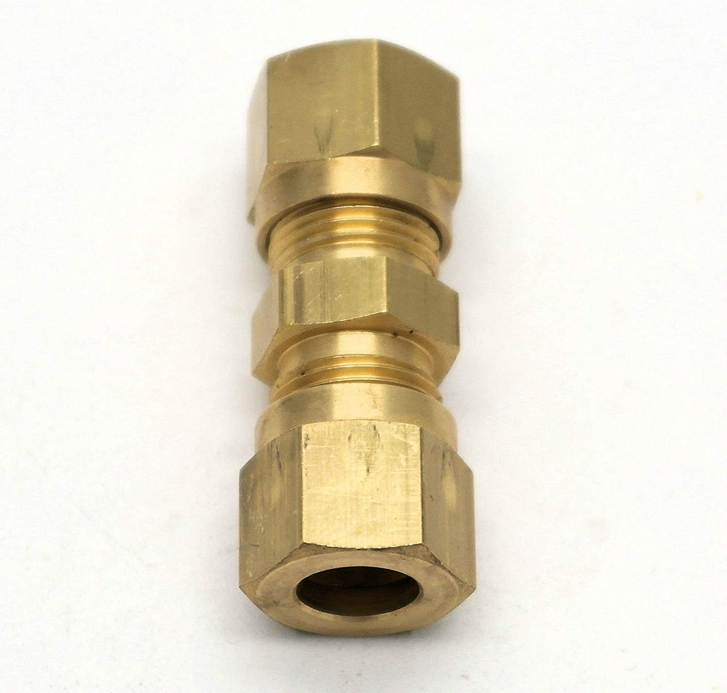 British Made 5/16 To 5/16 Brass Compression Fitting (16) - Huddersfield  Gas