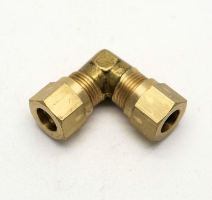 British Made 90 Degree 10Mm To 10Mm Bend Brass Compression Fitting  (15)