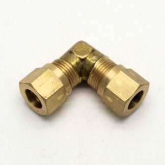 British Made 90 Degree 5/16" To 5/16" Bend Brass Compression Fitting  (31)