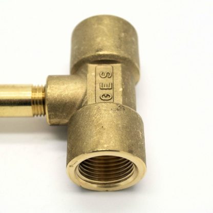 Pol Male To 2 X Pol Female Extended Brass Pigtail T Adaptor (85)