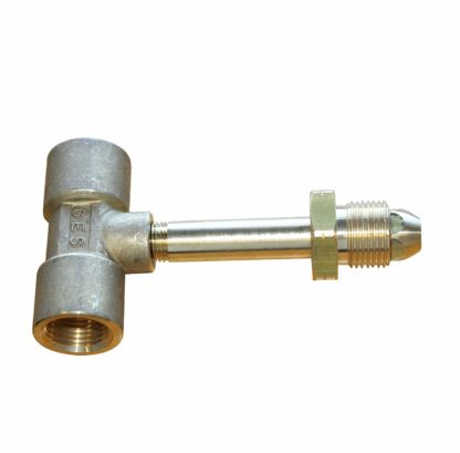 Pol Male To 2 X Pol Female Extended Brass Pigtail T Adaptor (85)