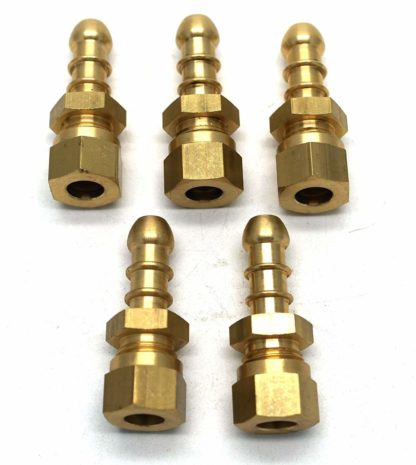 5 X 8Mm British Made Compression Fitting To Fulham Nozzle For 8Mm I/D Hose (70)